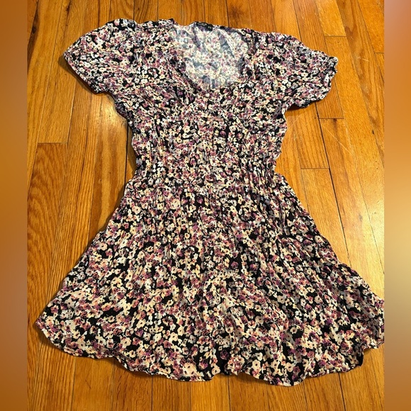Cotton On Floral Smocked Mini Dress - Picture 1 of 6